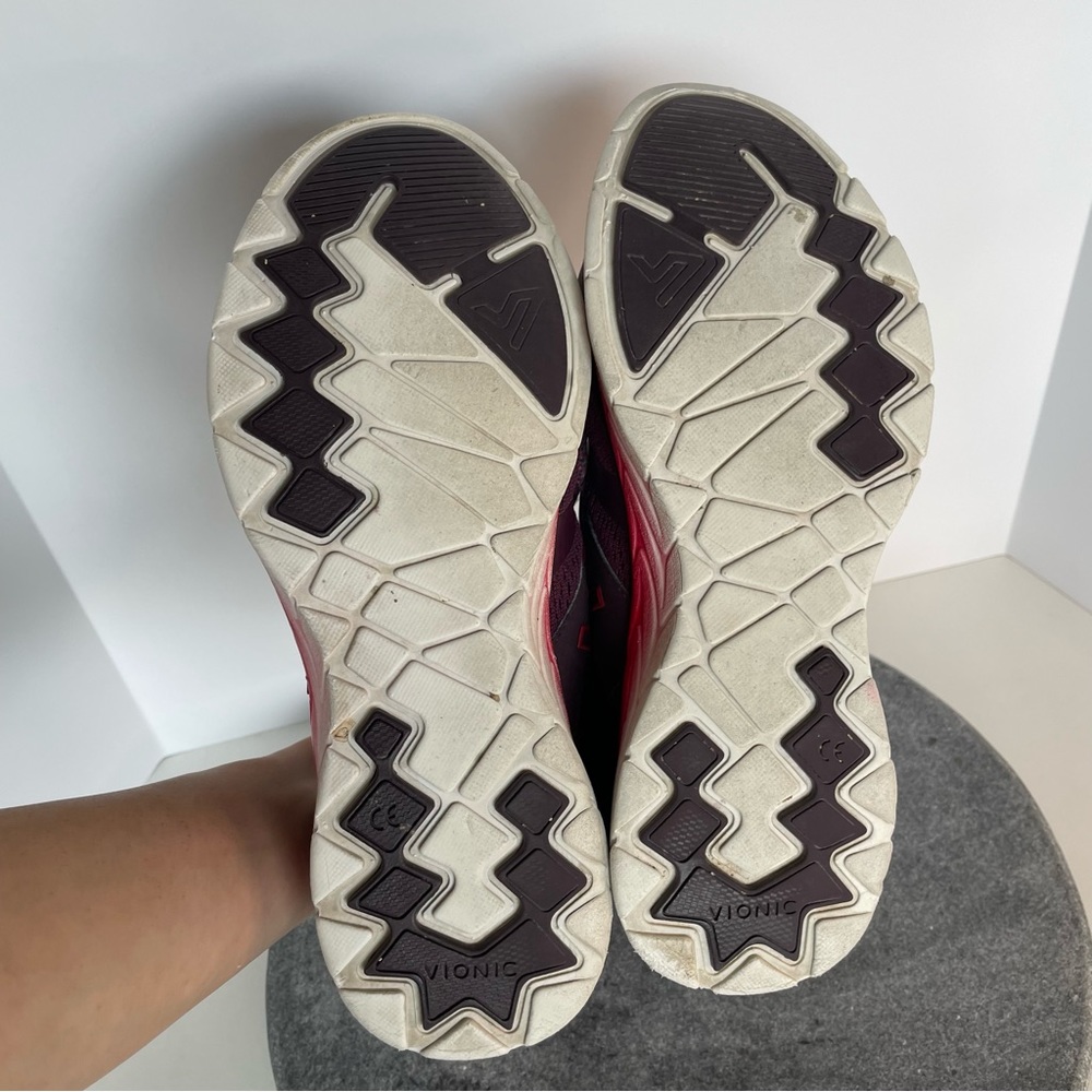 Vionic Women's Burgundy and Red Athletic Sneakers - Picture 7 of 9